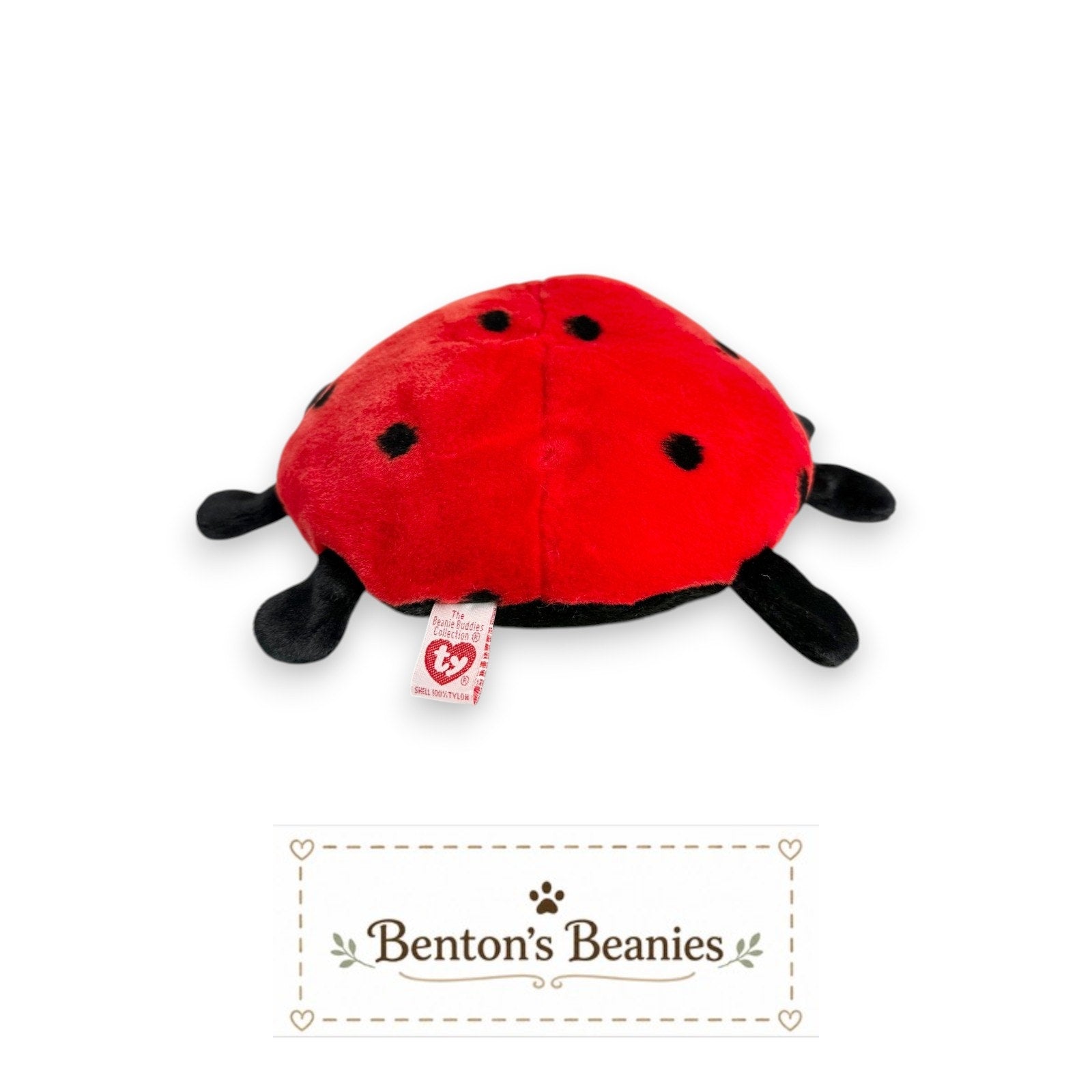 Lucky the Ladybug TY Beanie Buddies | Mint Heart & Tush Tags