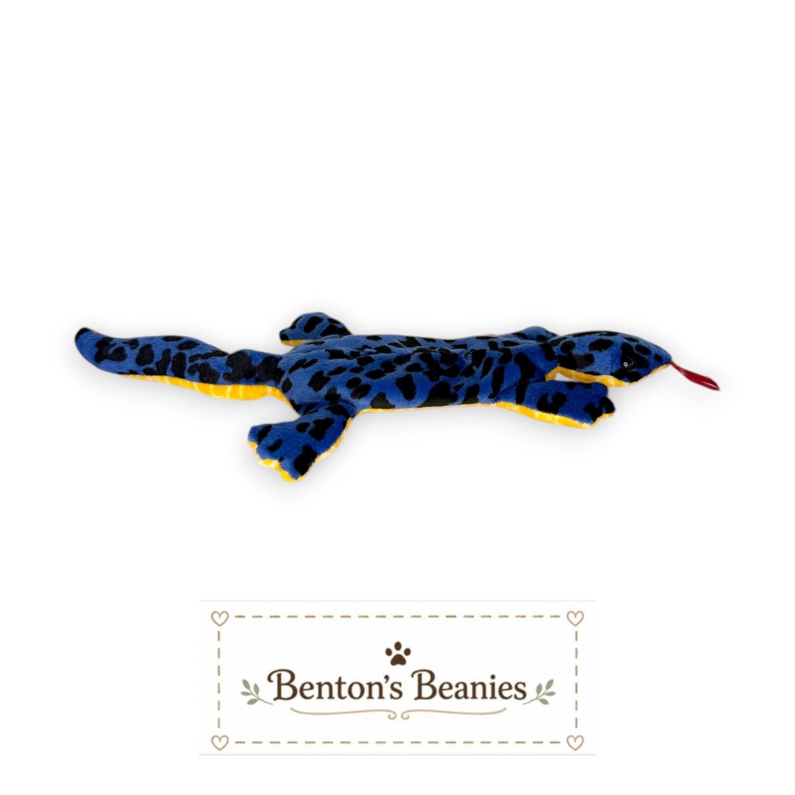 Lizzy the Lizard TY Beanie Baby | Mint Heart & Tush Tag