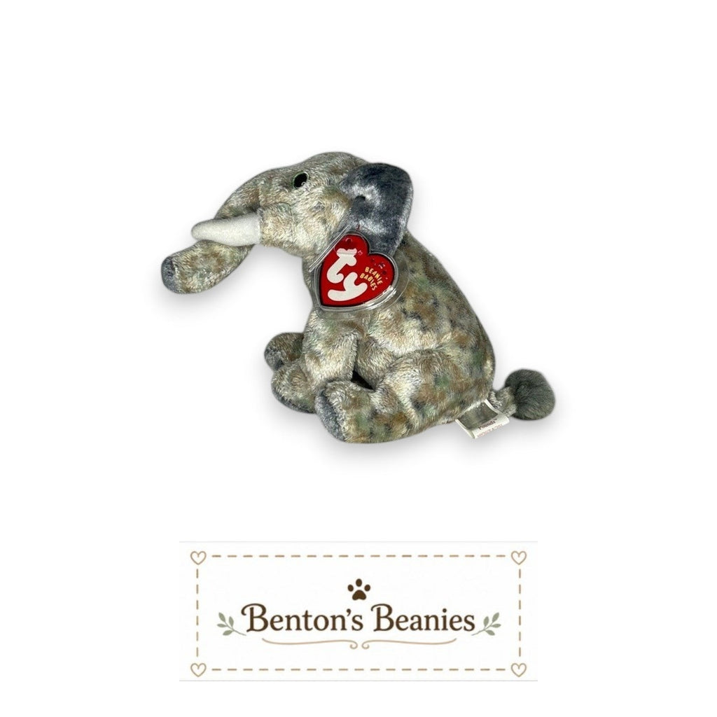 Pounds the Elephant TY Beanie Baby | Mint Heart & Tush Tag