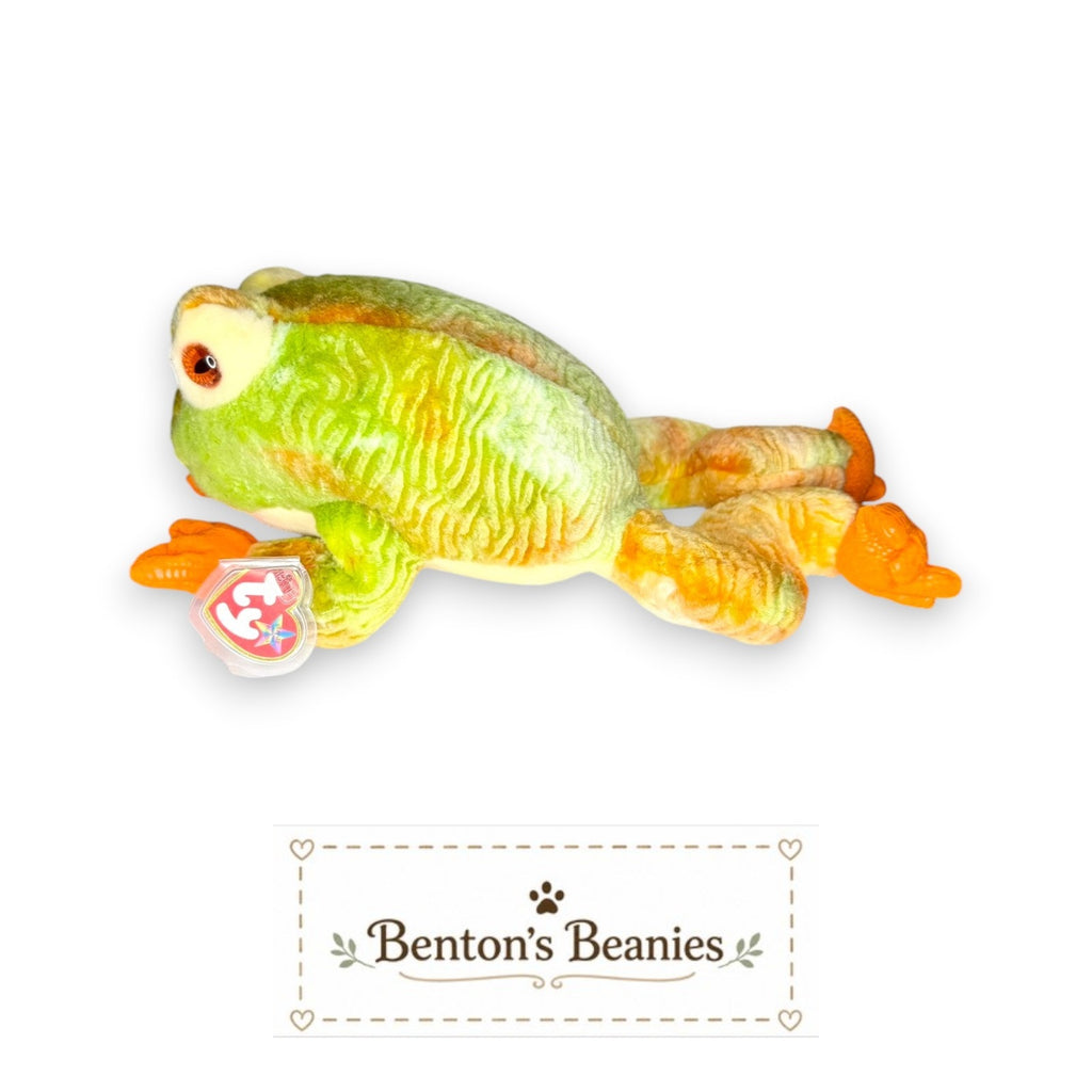 Prince the Frog TY Beanie Buddies | Mint Heart & Tush Tags