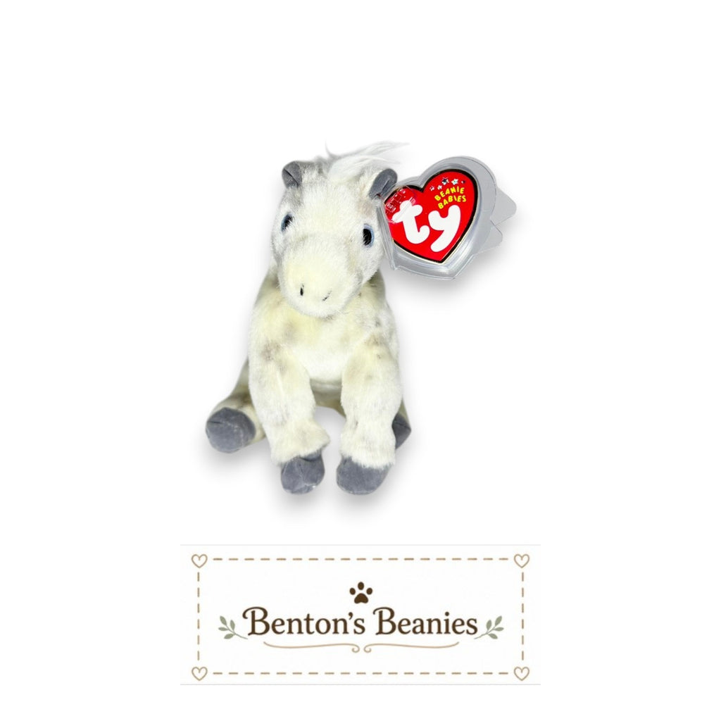Lightning the Horse TY Beanie Baby | Mint Heart & Tush Tag