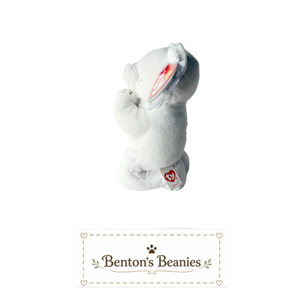 Hope II the Bear TY Beanie Baby | Mint Heart & Tush Tag