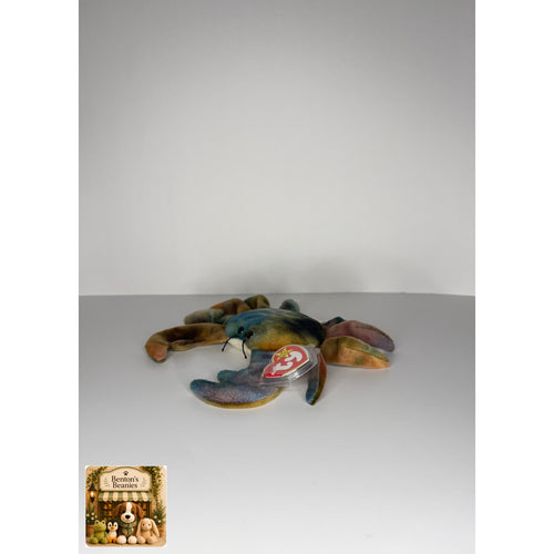 Claude the Crab TY Beanie Baby | Mint Heart & Tush Tag