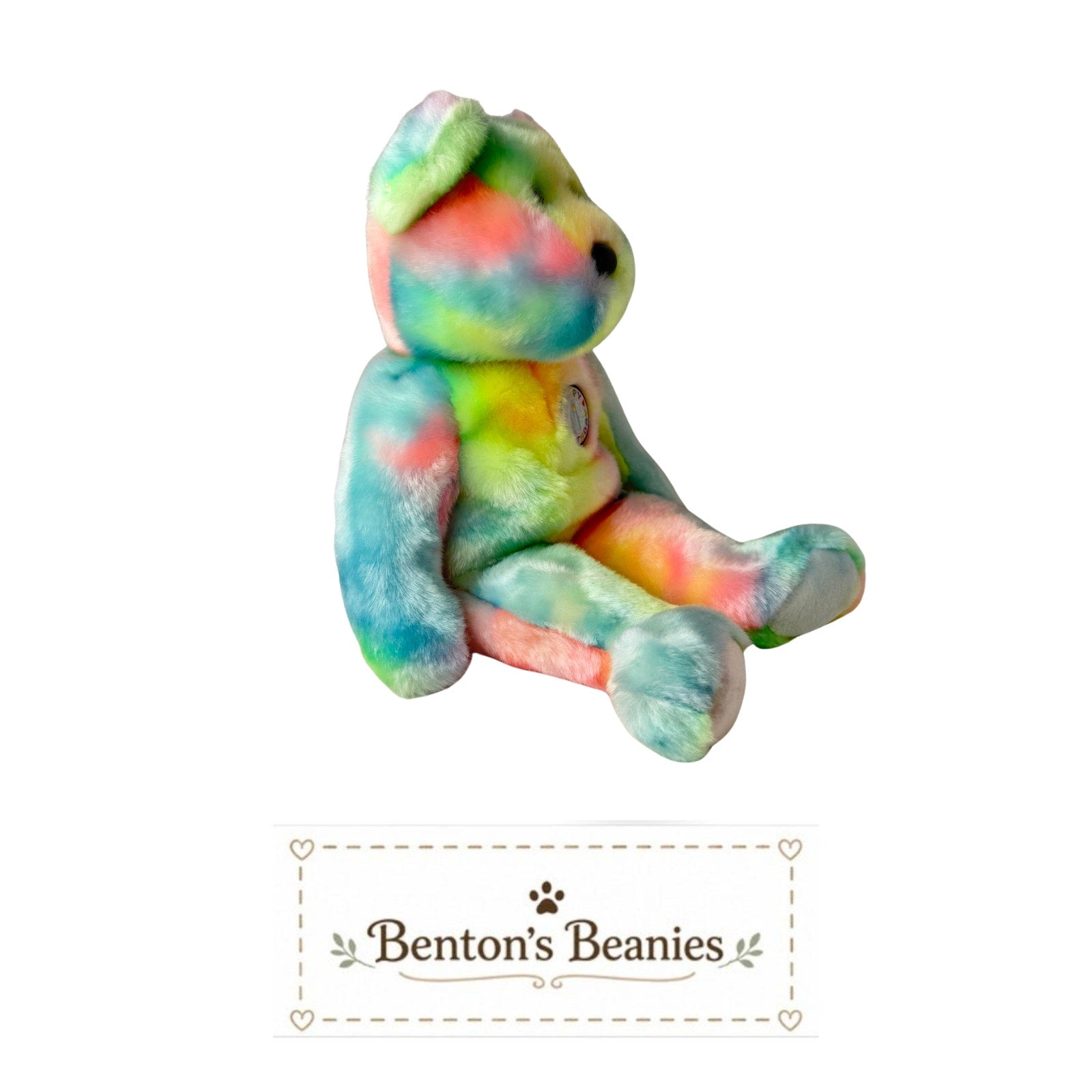 B.B. Bear TY Beanie Buddies | Mint Heart & Tush Tags