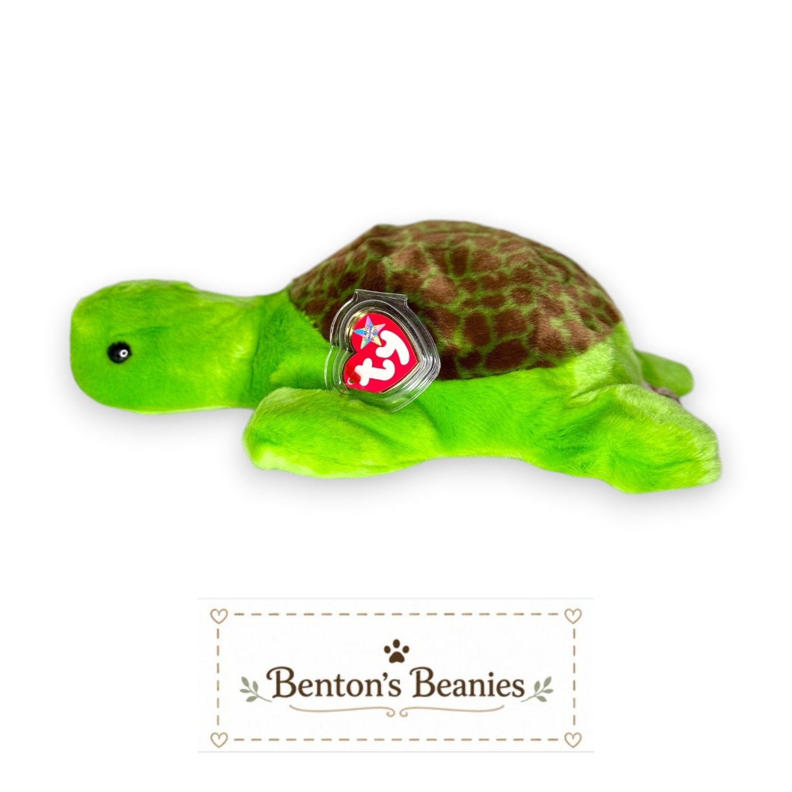 Speedy the Turtle TY Beanie Buddies | Mint Heart & Tush Tags
