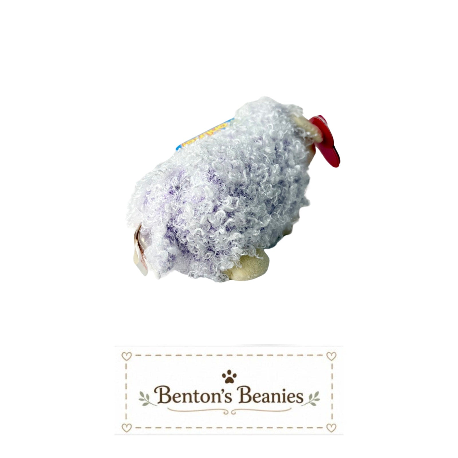 Shearsly the Sheep TY Beanie Baby | Mint Heart Tush Tag