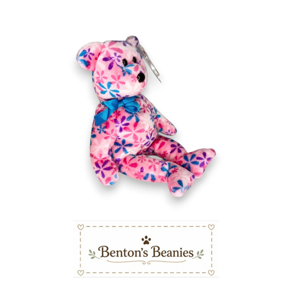 Funky the Bear TY Beanie Baby | Mint Heart & Tush Tag