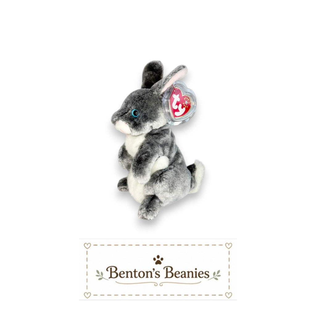 Hopper the Rabbit TY Beanie Baby | Minor Heart Tag Vein
