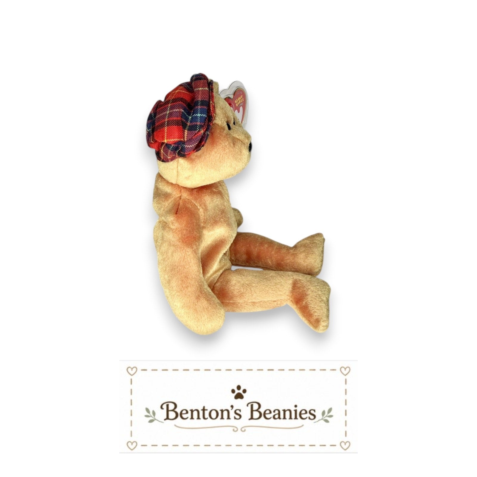 ChariTee the Bear TY Beanie Baby | Mint Heart & Tush Tag