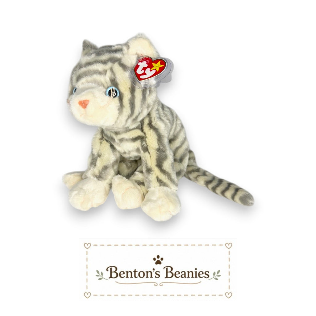 Silver the Cat TY Beanie Buddies | Mint Tags