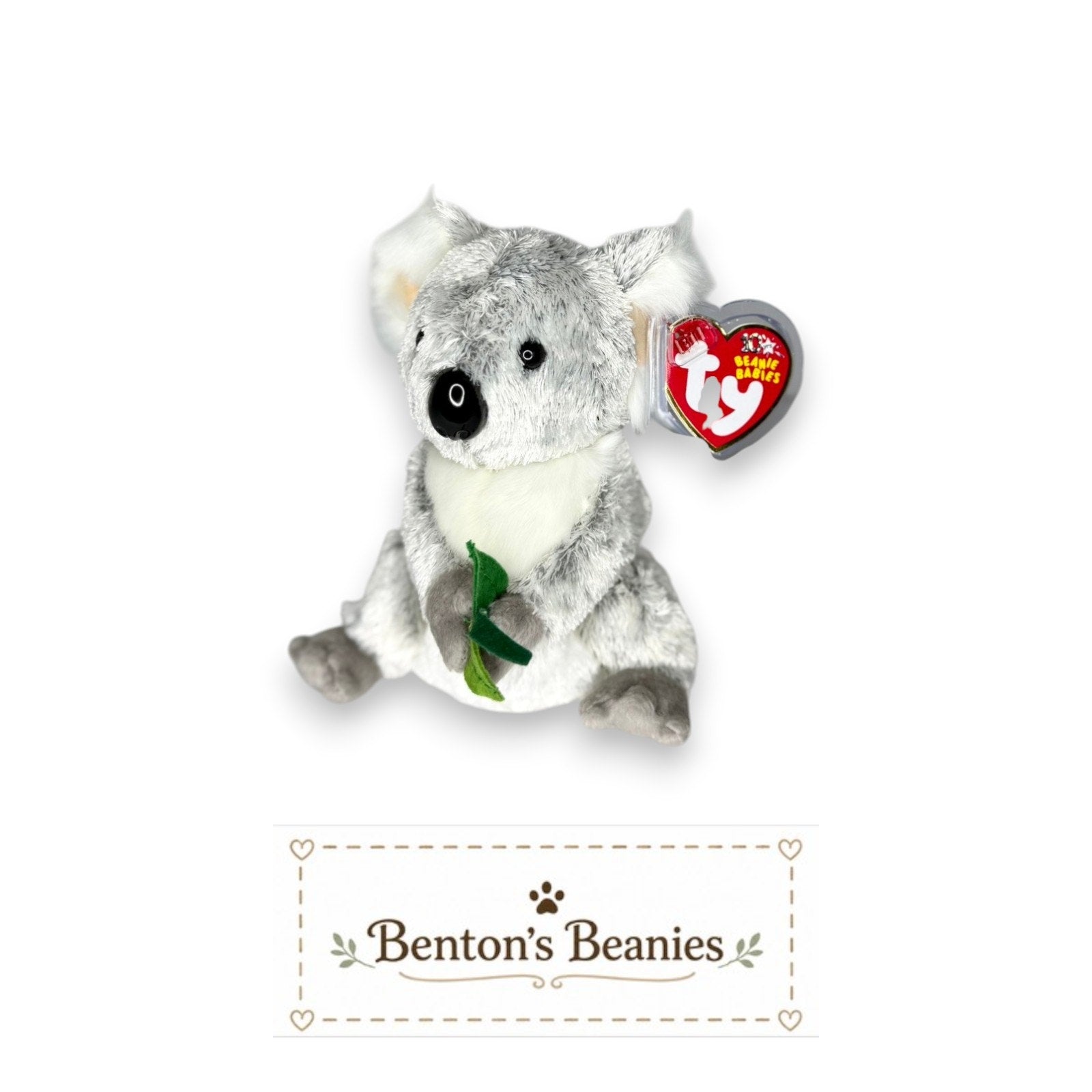 Bonzer the Koala TY Beanie Baby | Mint Heart & Tush Tag