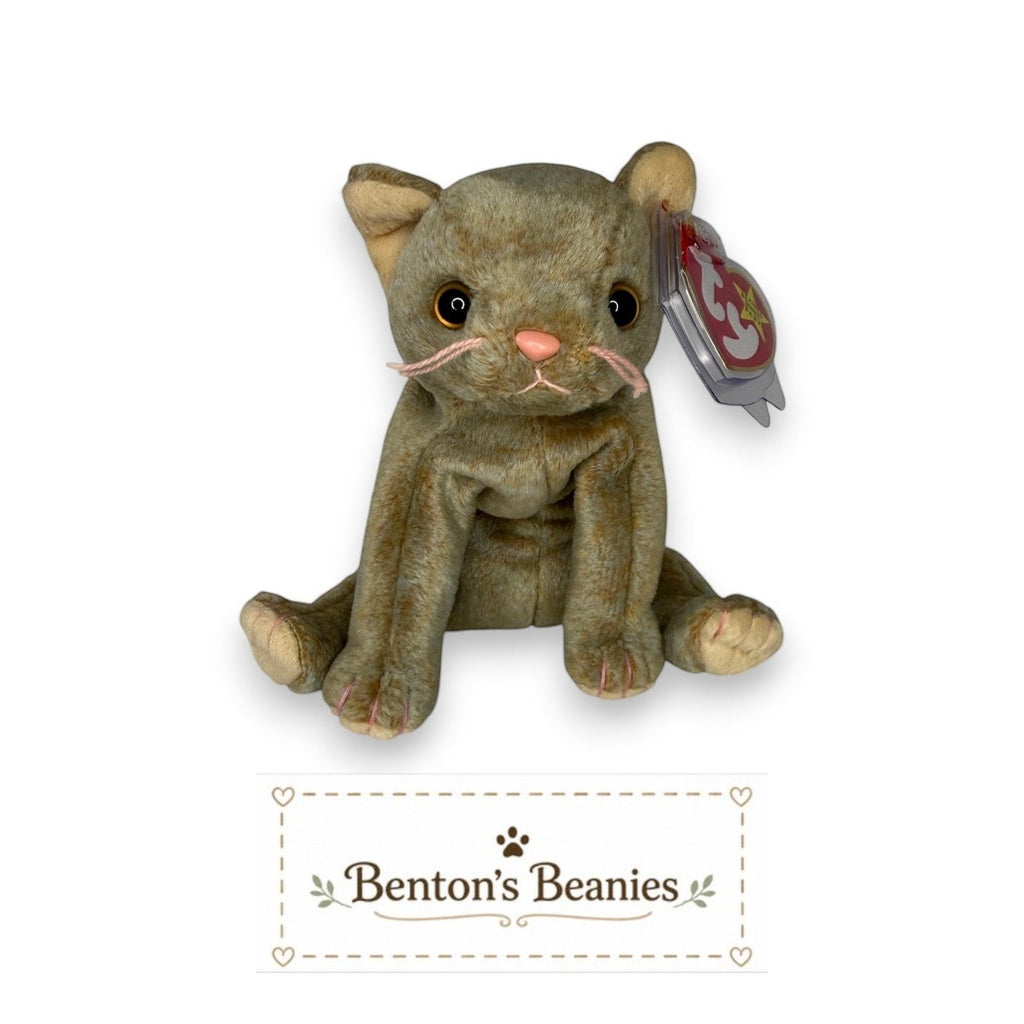 Scat the Cat TY Beanie Baby | Mint Heart & Tush Tag