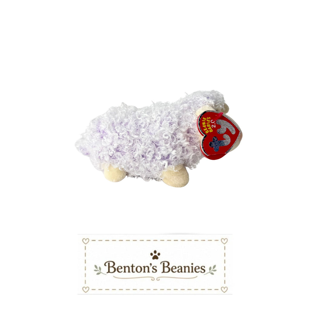 Shearsly the Sheep TY Beanie Baby | Mint Heart Tush Tag
