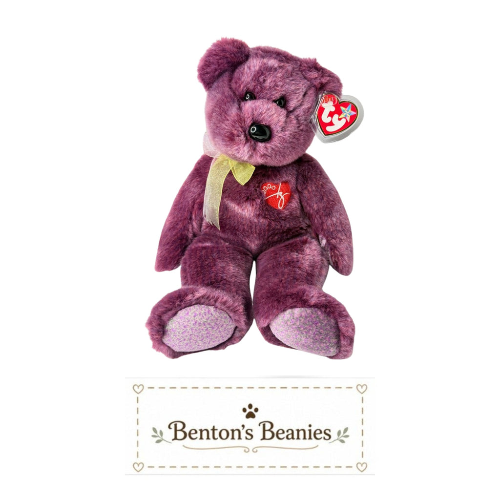 2000 Signature Bear TY Beanie Buddies | Mint Heart Tush Tags