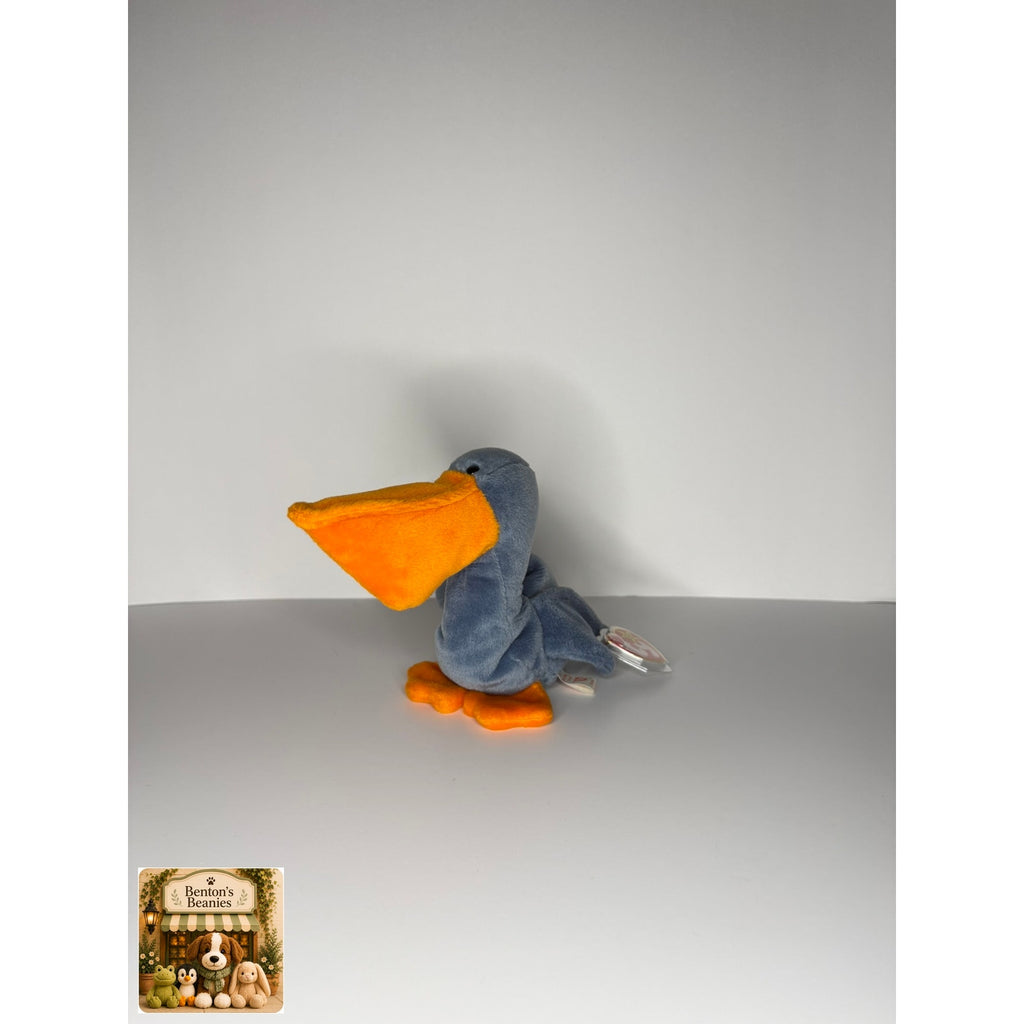 Scoop the Pelican TY Beanie Baby | Mint Heart & Tush Tag
