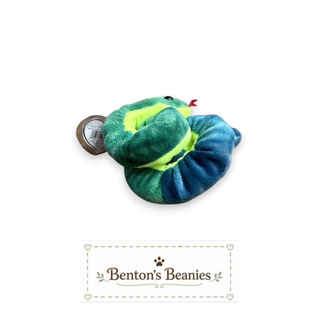 Hissy the Snake TY Beanie Baby | Mint Heart & Tush Tag