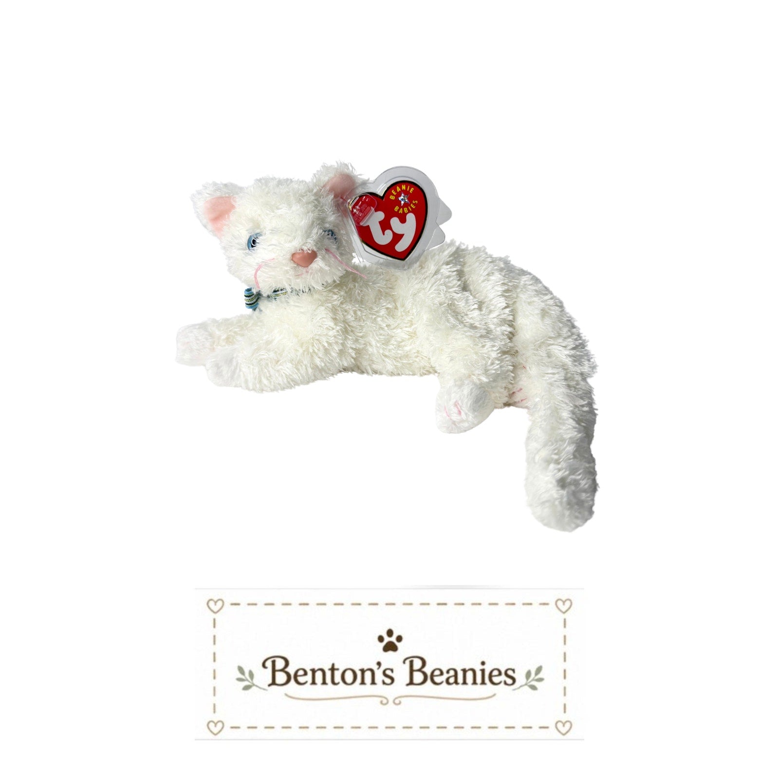 Starlett the Cat TY Beanie Baby | Mint Heart & Tush Tag