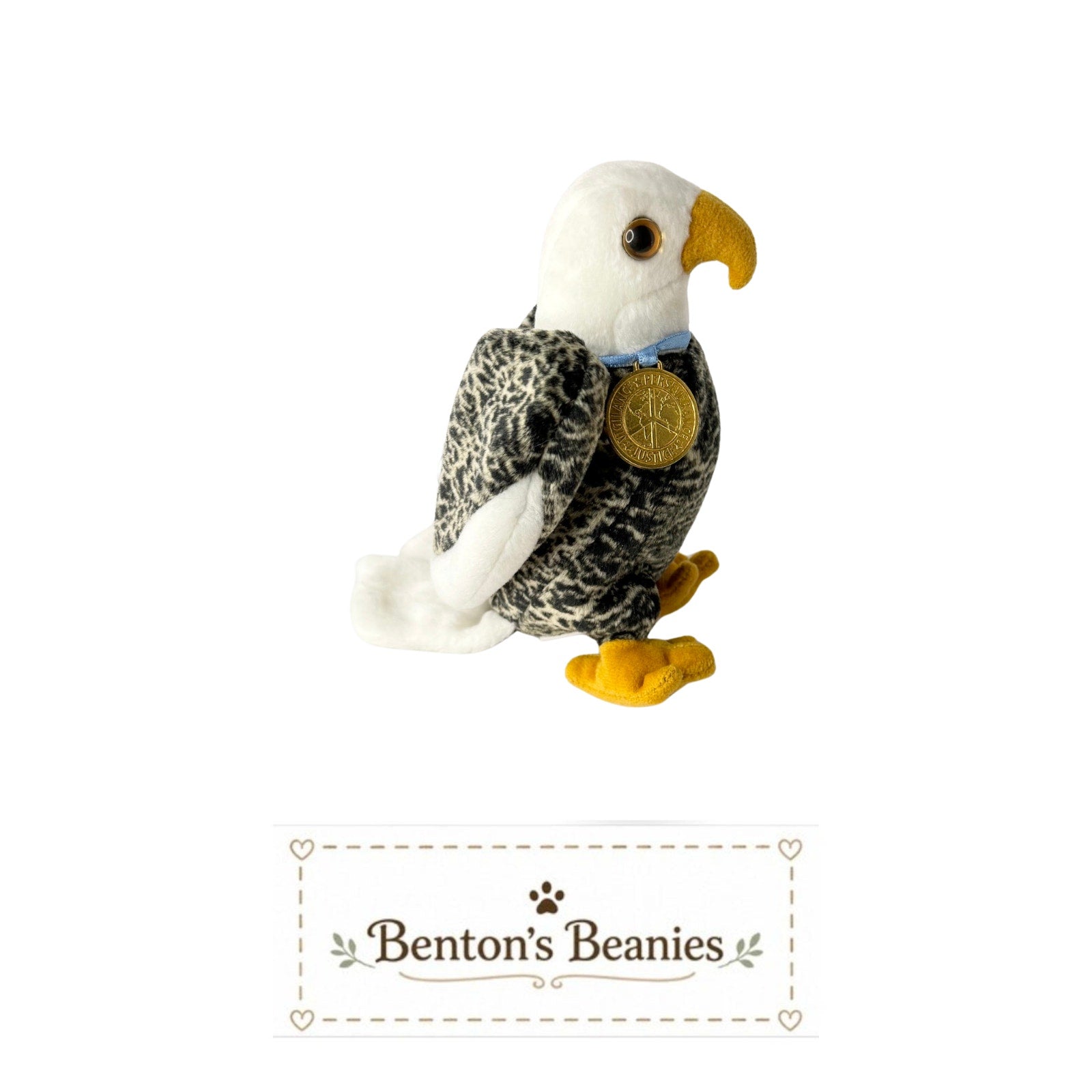 Valor the Eagle TY Beanie Baby | Mint Heart & Tush Tag