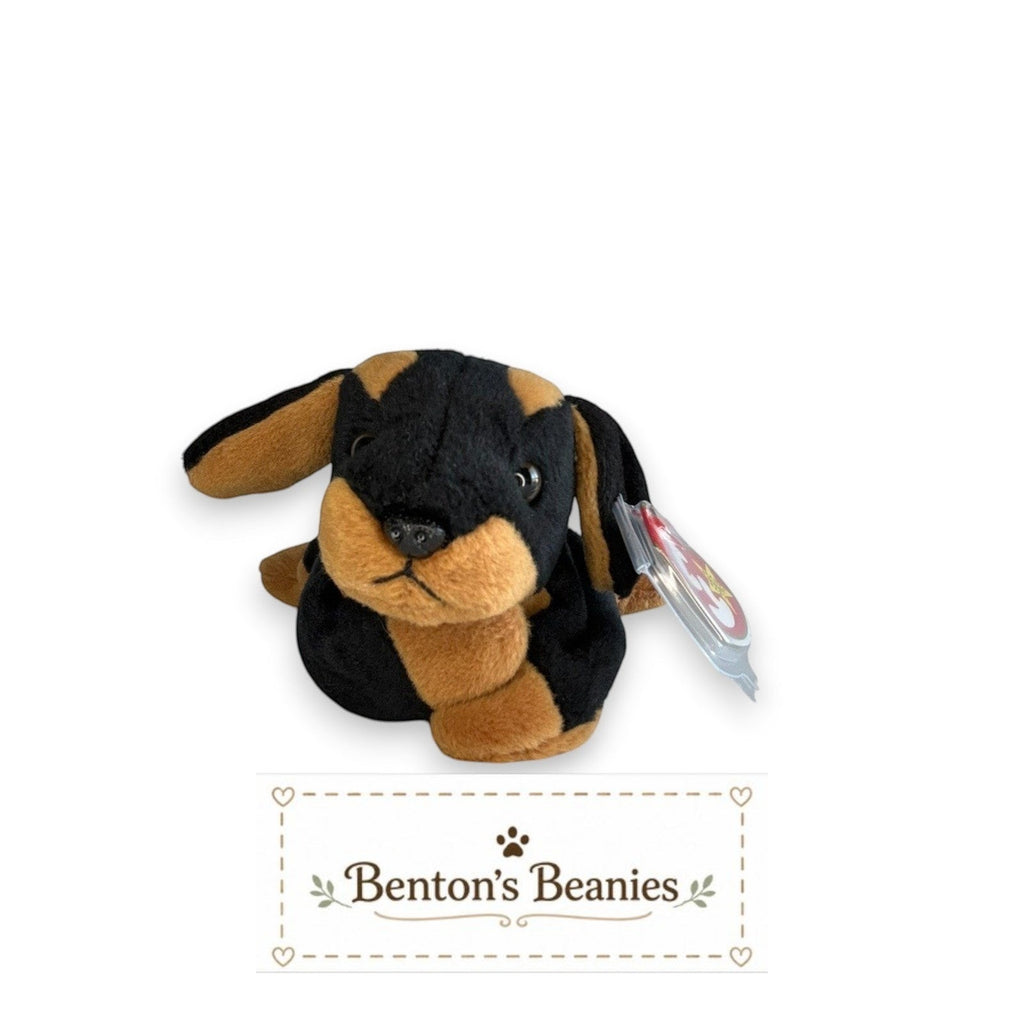Doby the Doberman Dog TY Beanie Baby | Mint Heart & Tush Tag