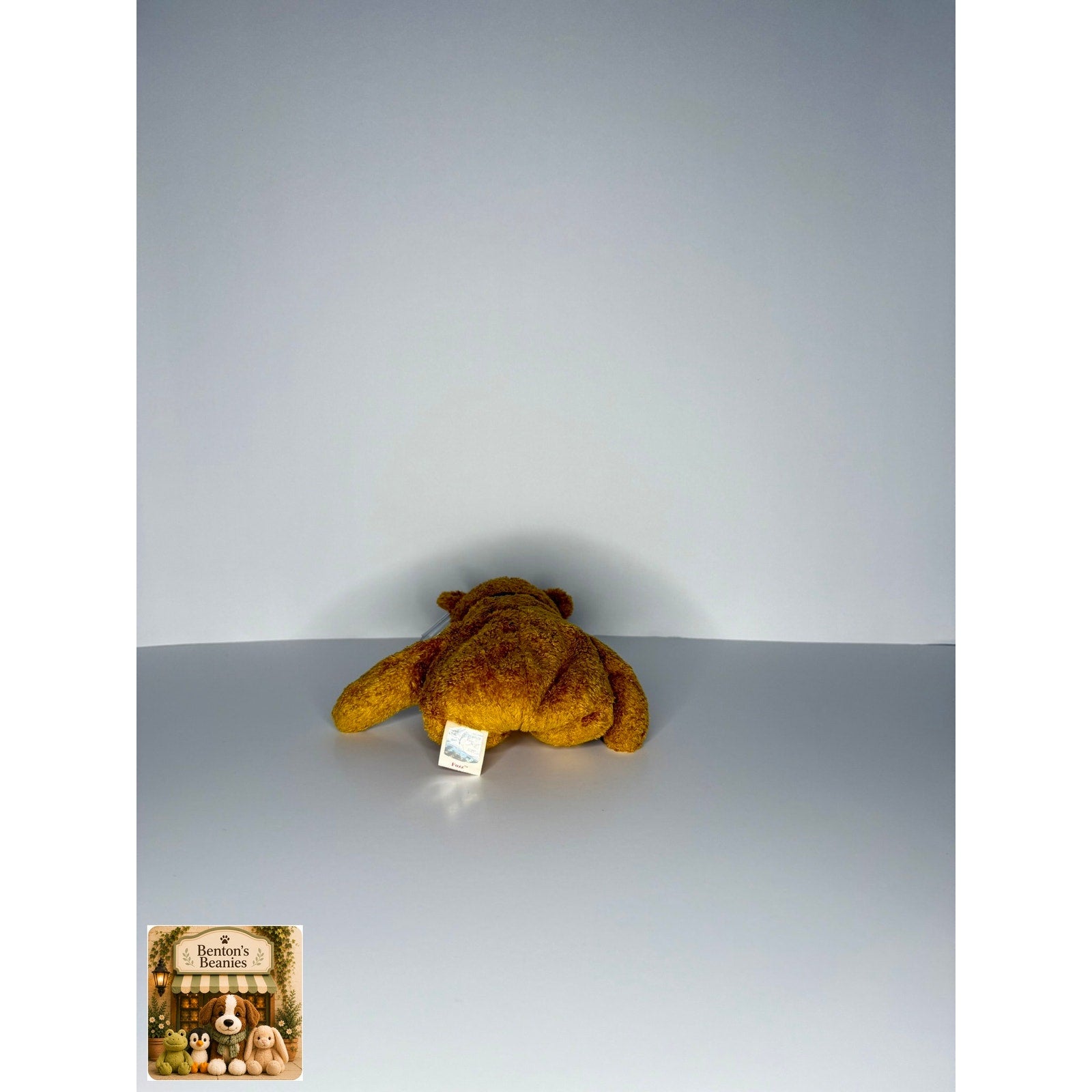 Fuzz the Bear TY Beanie Baby | Mint Heart & Tush Tag