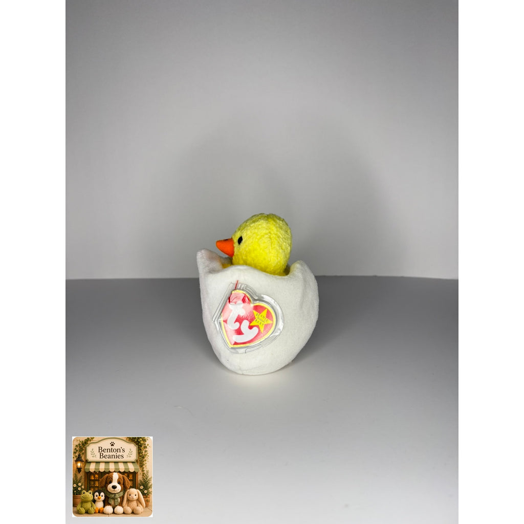 Eggbert the Egg/Chick TY Beanie Baby | Mint Heart & Tush Tag