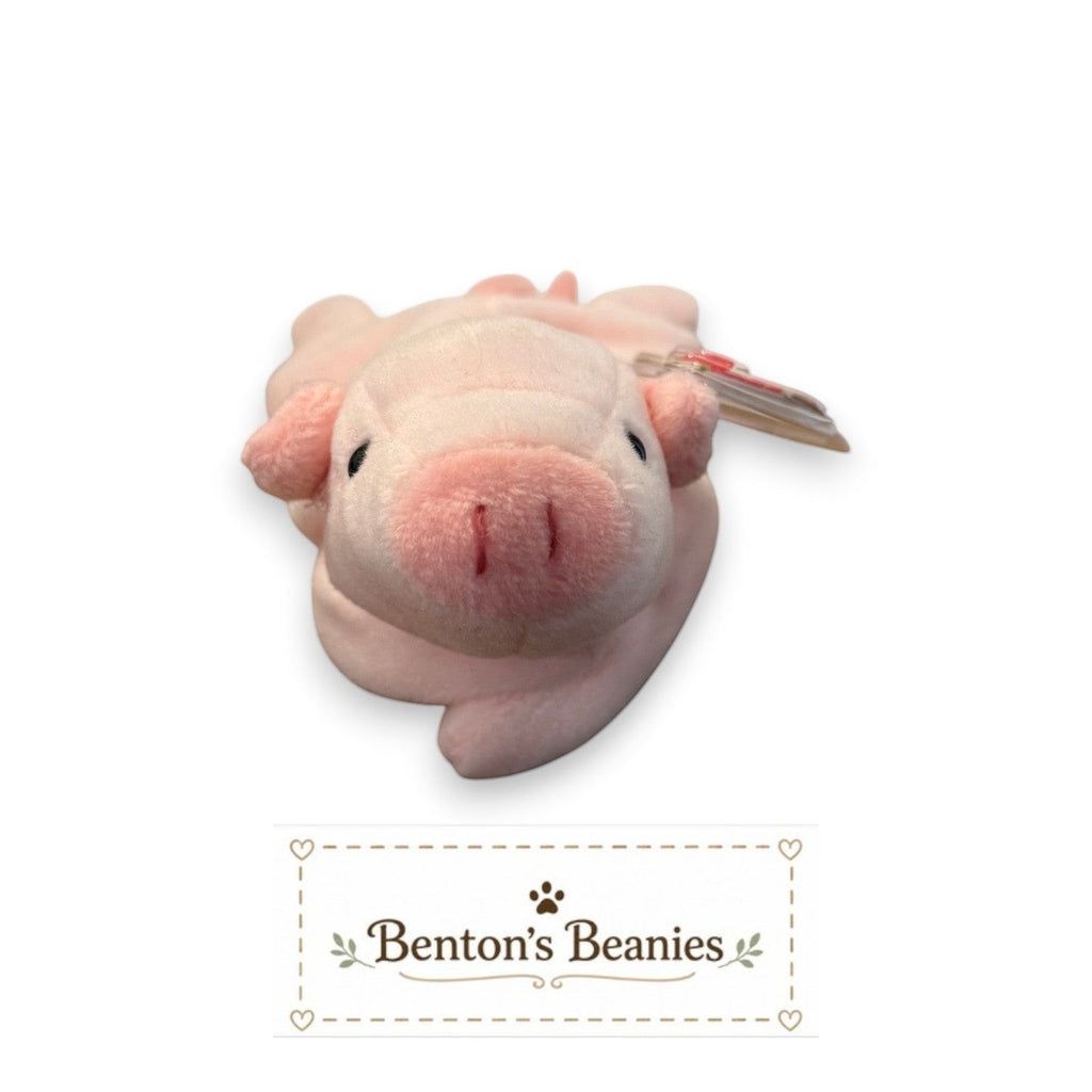 Squealer the Pig TY Beanie Baby | Mint Heart & Tush Tag