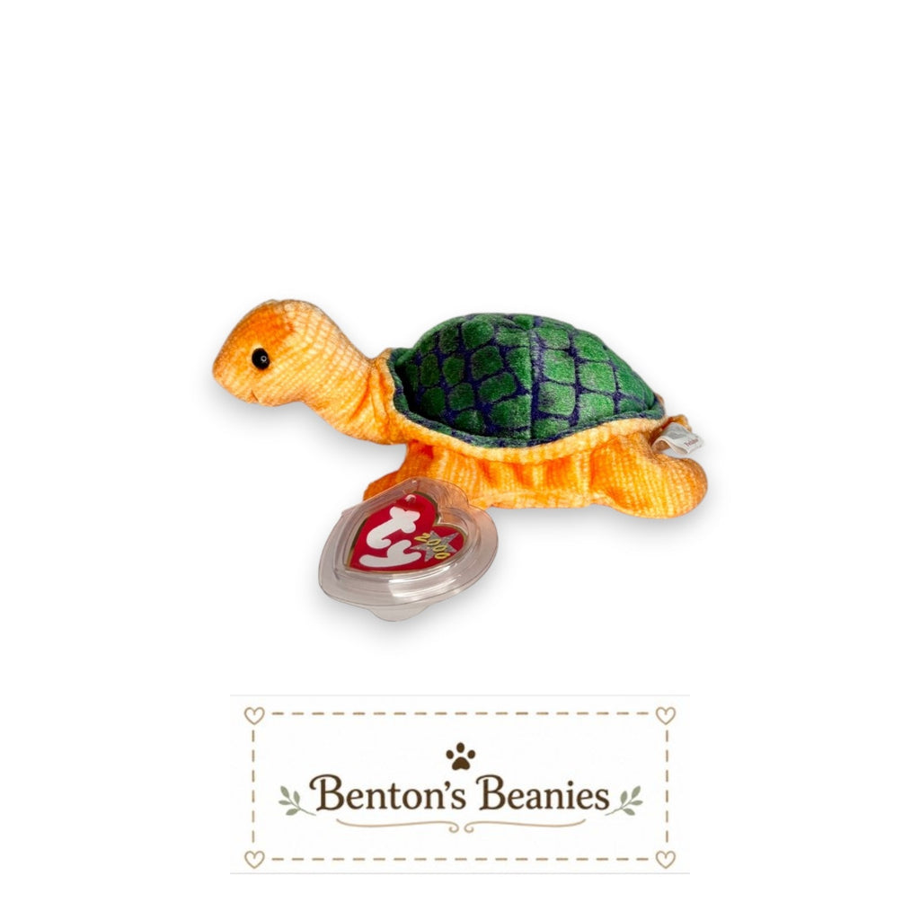 Peekaboo the Turtle TY Beanie Baby | Mint Heart & Tush Tag