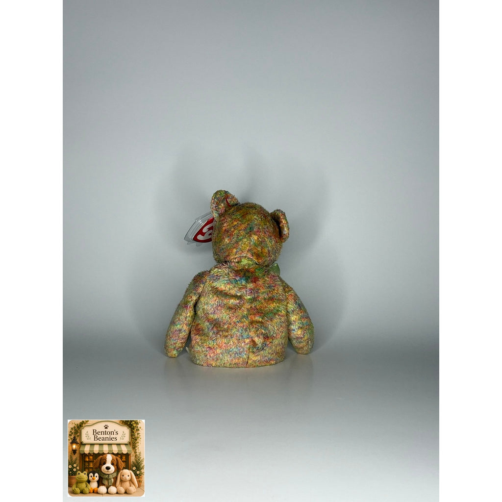 Speckles the Bear TY Beanie Baby | Mint Heart/Tush Tag