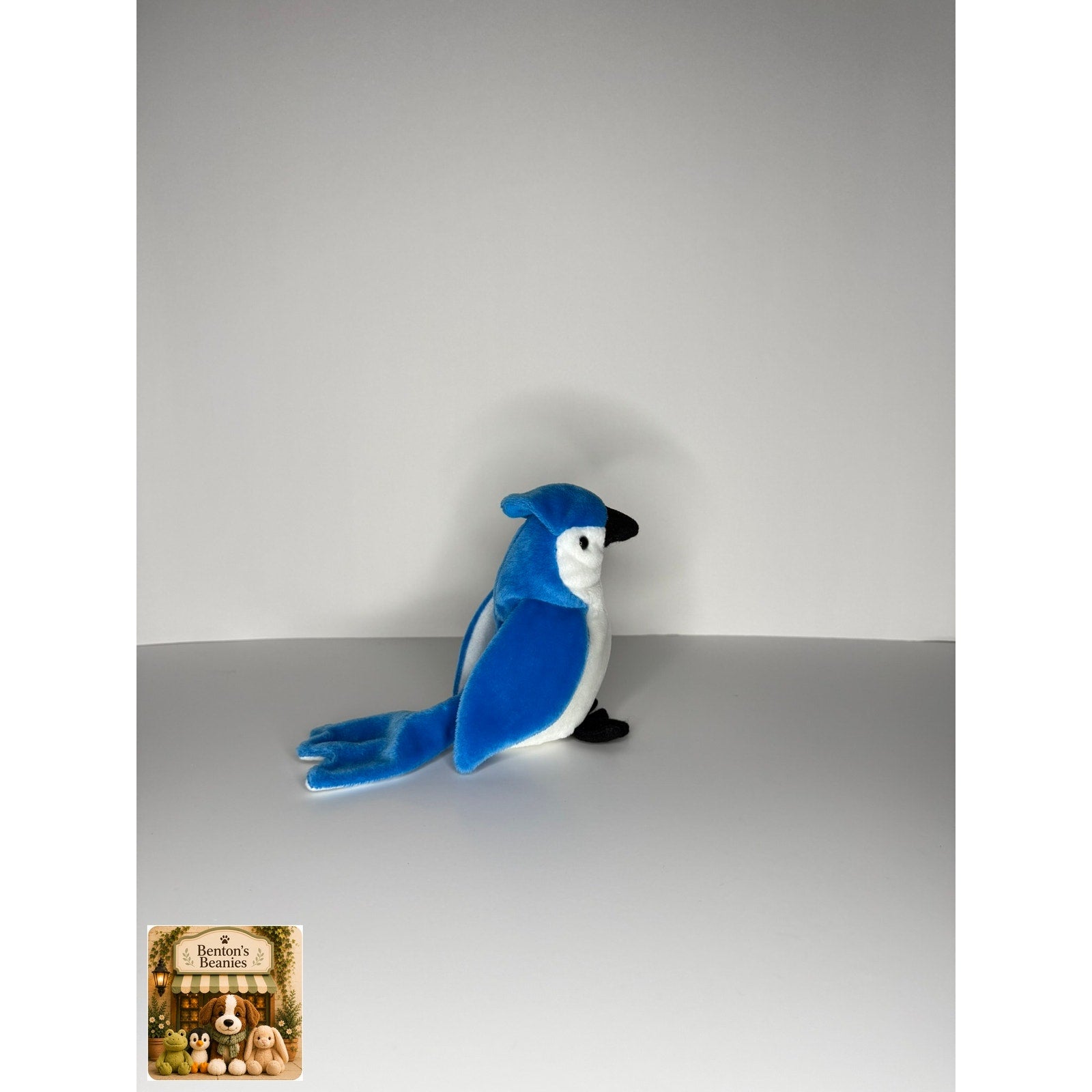 Rocket the Bluejay TY Beanie Baby | Mint Heart & Tush Tag