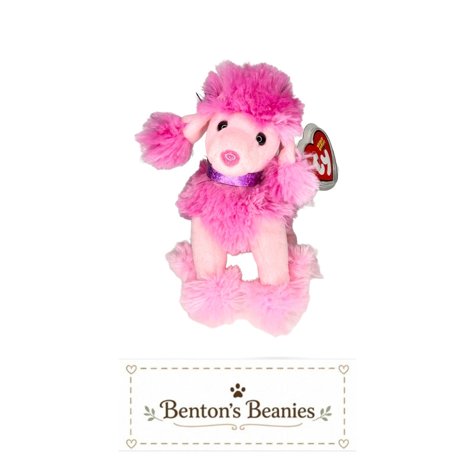 Ooh-La-La the Dog TY Beanie Baby | Mint Heart & Tush Tag