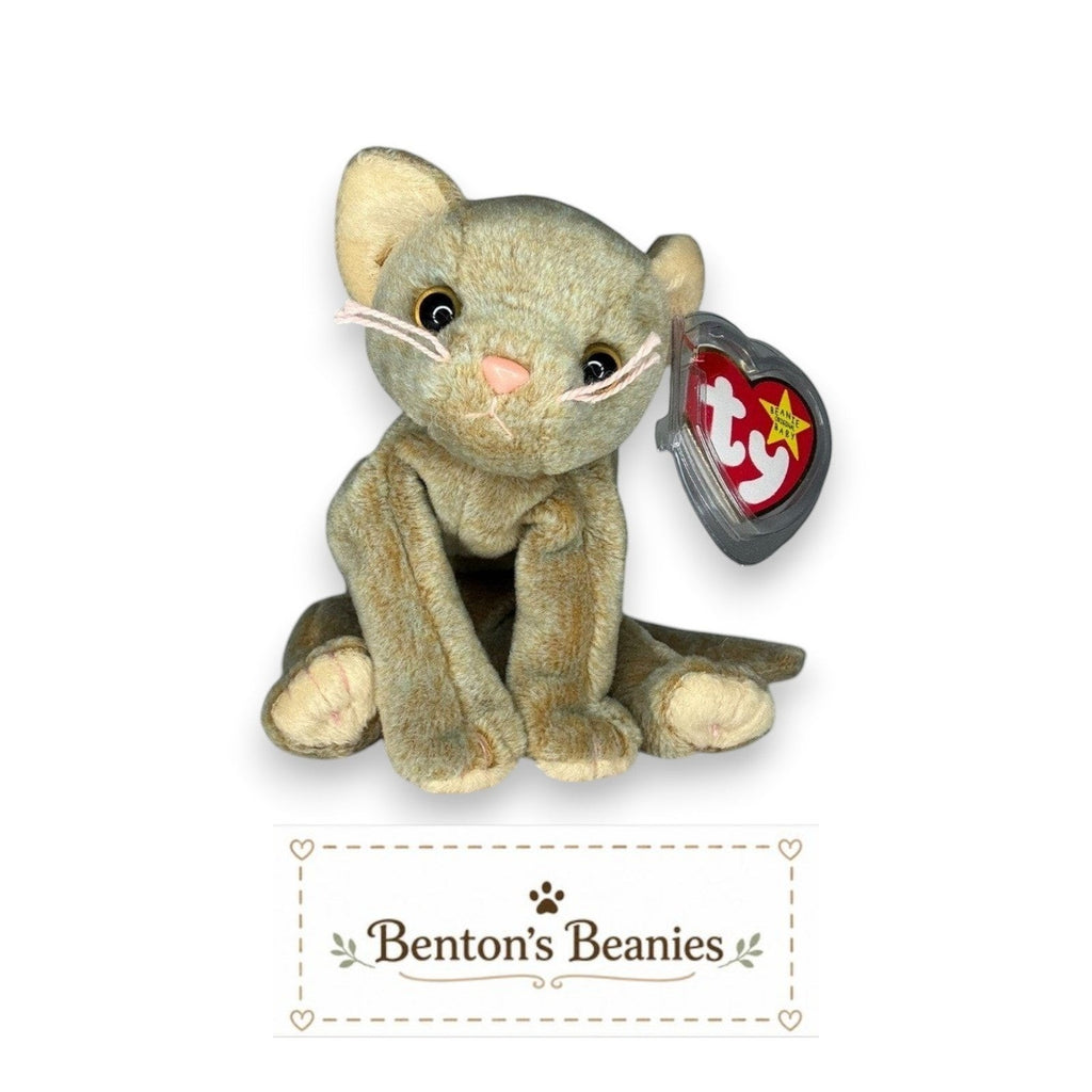 Scat the Cat TY Beanie Baby | Mint Heart & Tush Tag