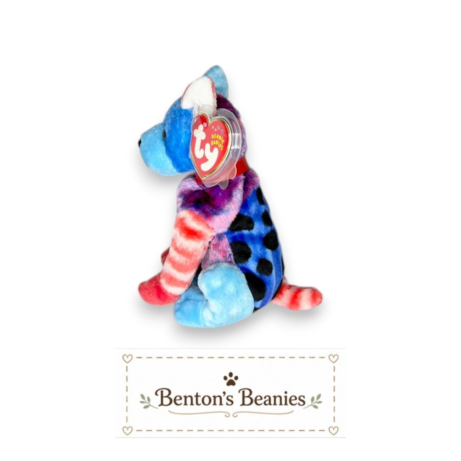 Hodge-Podge the Dog TY Beanie Baby | Mint Heart & Tush Tag