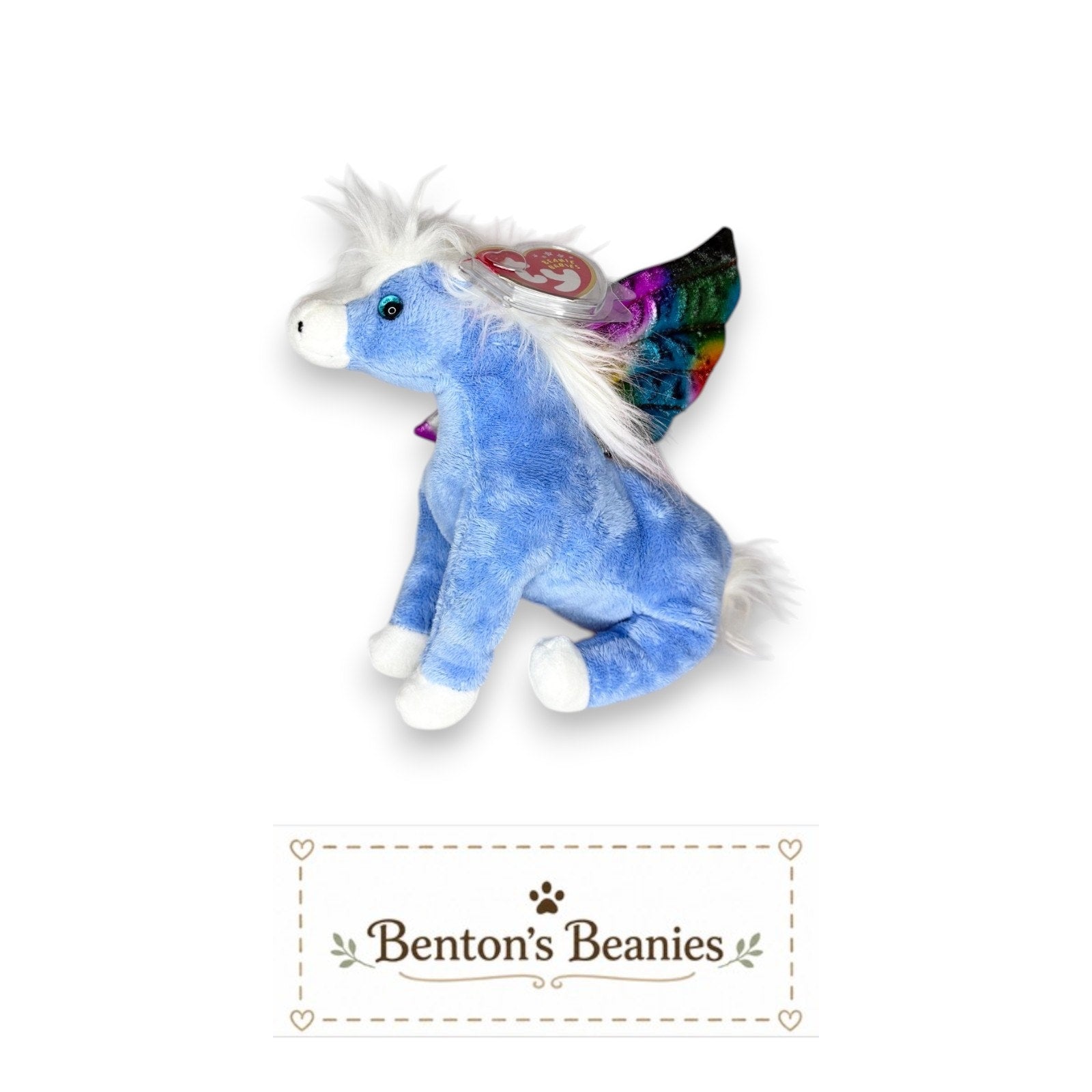 Pegasus the Winged Horse TY Beanie Baby | Mint Tags