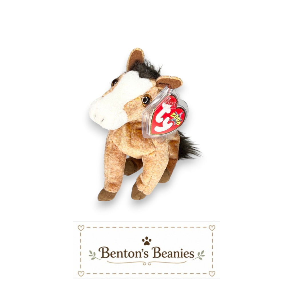 Oats the Horse TY Beanie Baby | Mint Heart & Tush Tag