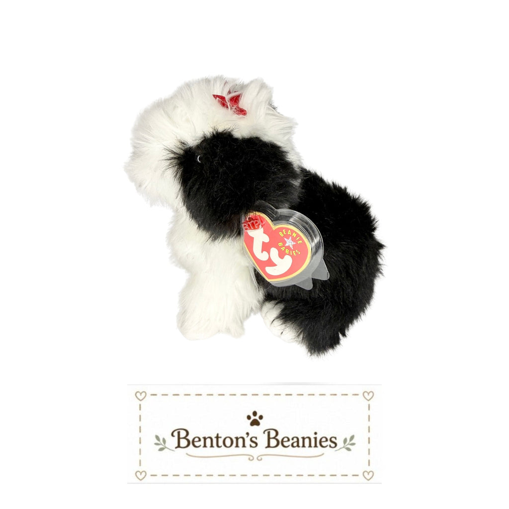 Poofie the Dog TY Beanie Baby | Mint Heart & Tush Tag