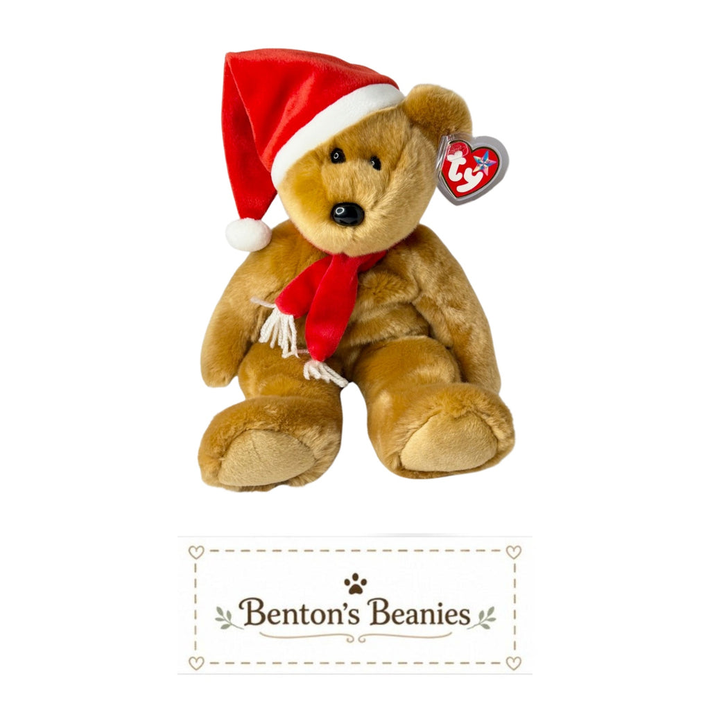 1997 Holiday Teddy TY Beanie Buddies | Mint Heart Tush Tags