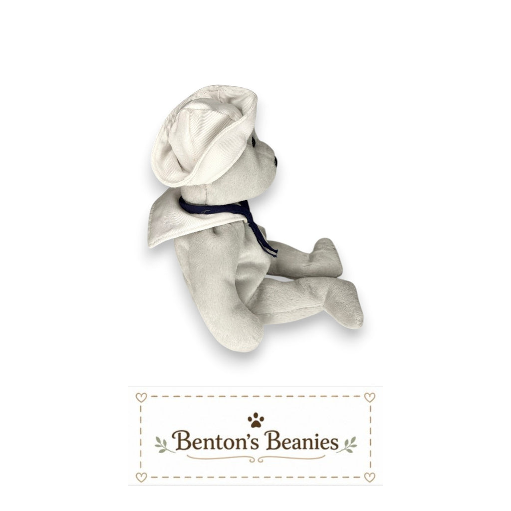 Ronnie the Bear TY Beanie Baby | Mint Heart & Tush Tag