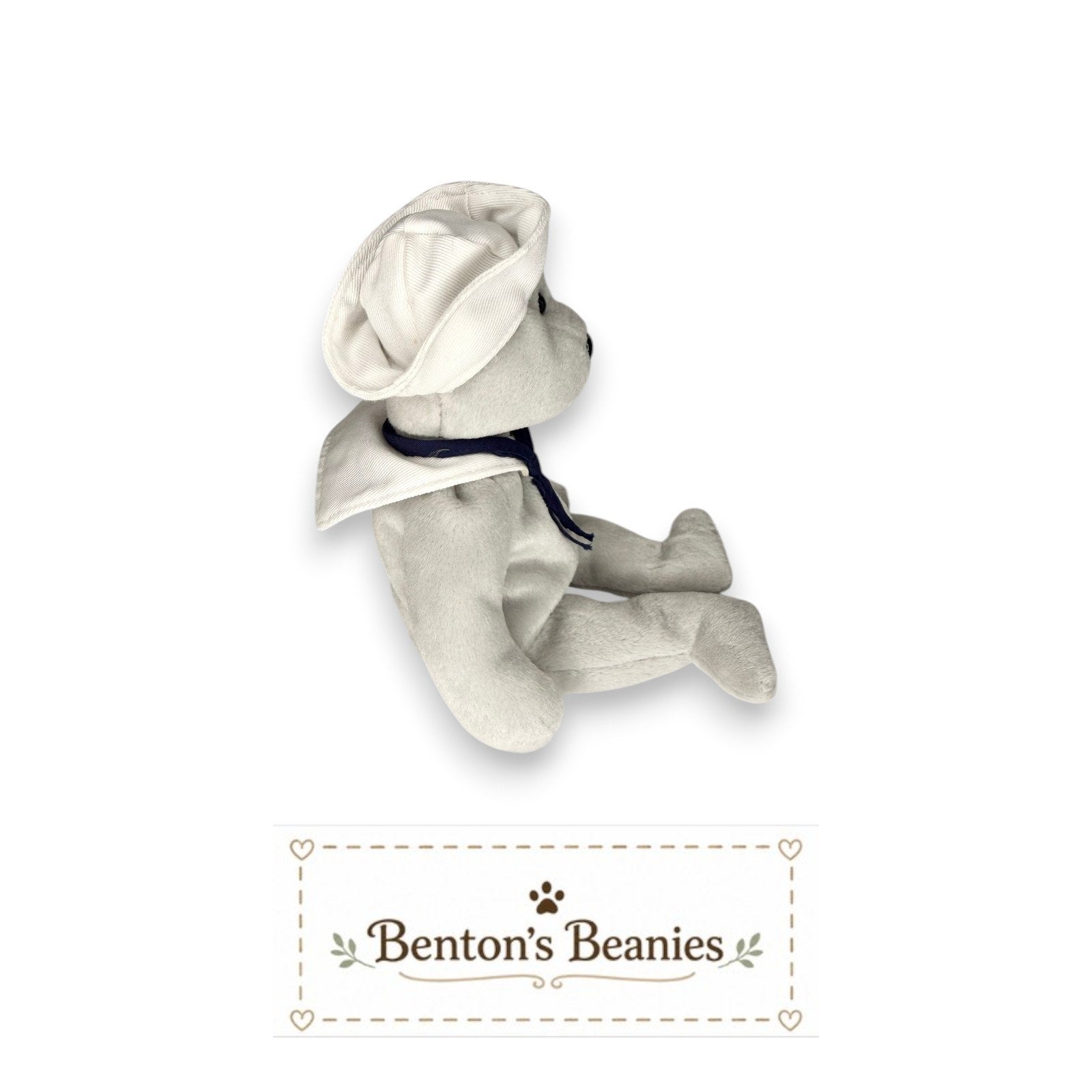 Ronnie the Bear TY Beanie Baby | Mint Heart & Tush Tag