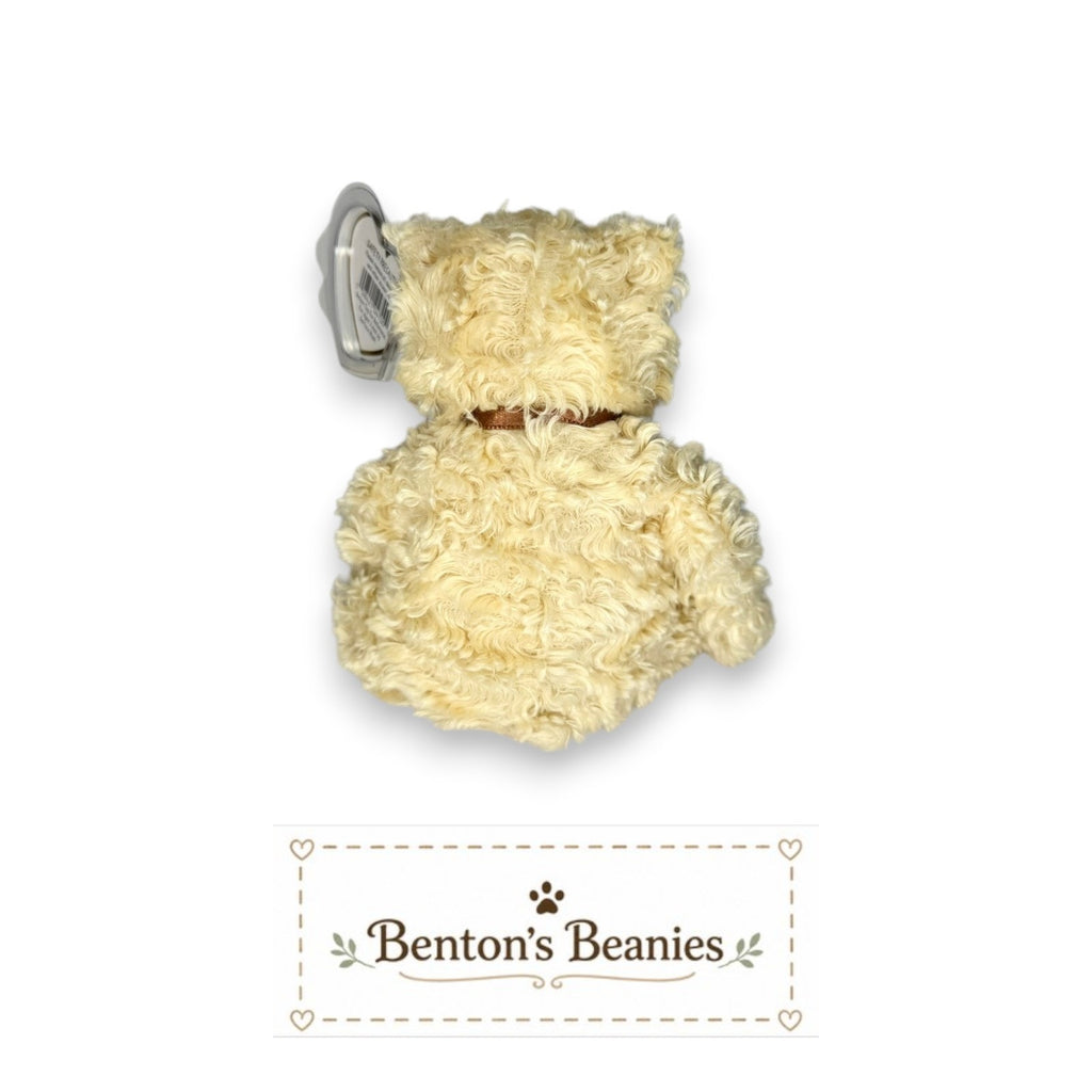 Herschel the Bear TY Beanie Baby | Mint Heart/Tush Tag