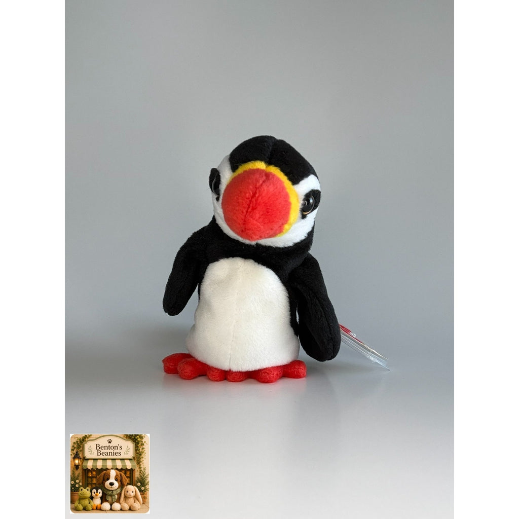 Puffer the Puffin TY Beanie Babies | Mint Heart & Tush Tag
