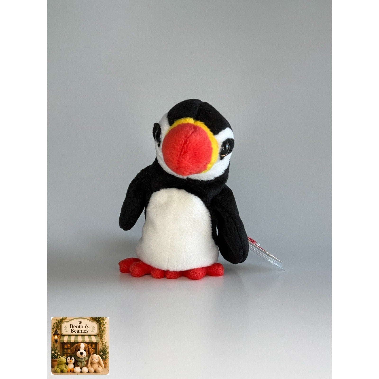 Puffer the Puffin TY Beanie Babies | Mint Heart & Tush Tag