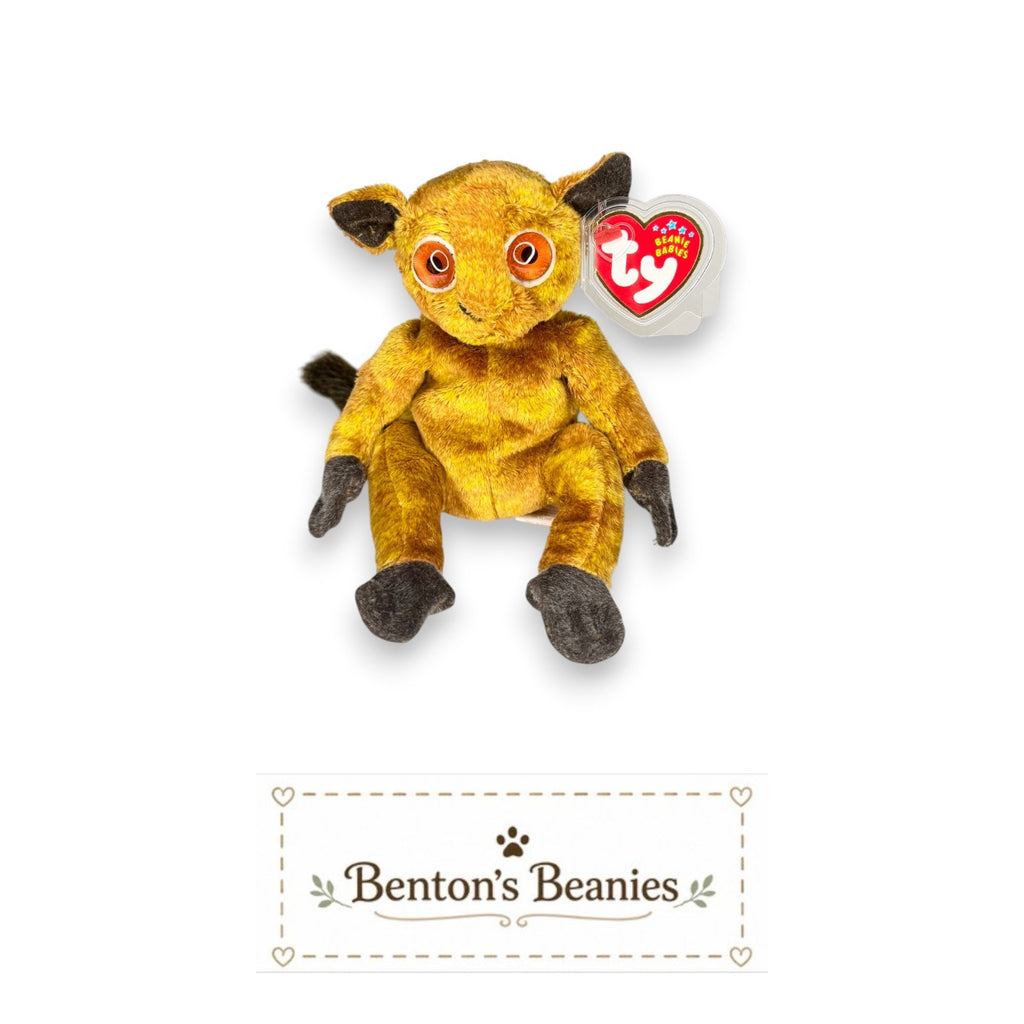 Gizmo the Lemur TY Beanie Baby | Mint Heart & Tush Tag
