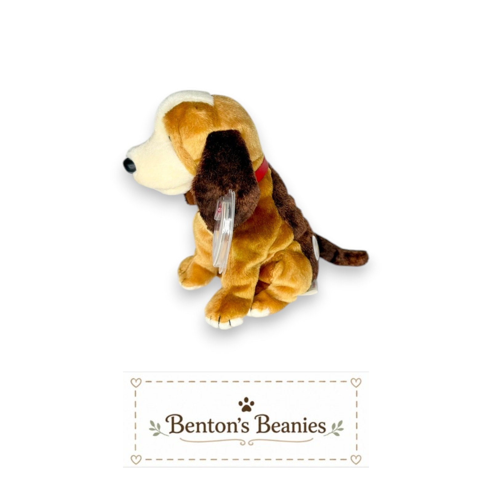 Holmes the Dog TY Beanie Baby | Mint Heart & Tush Tag