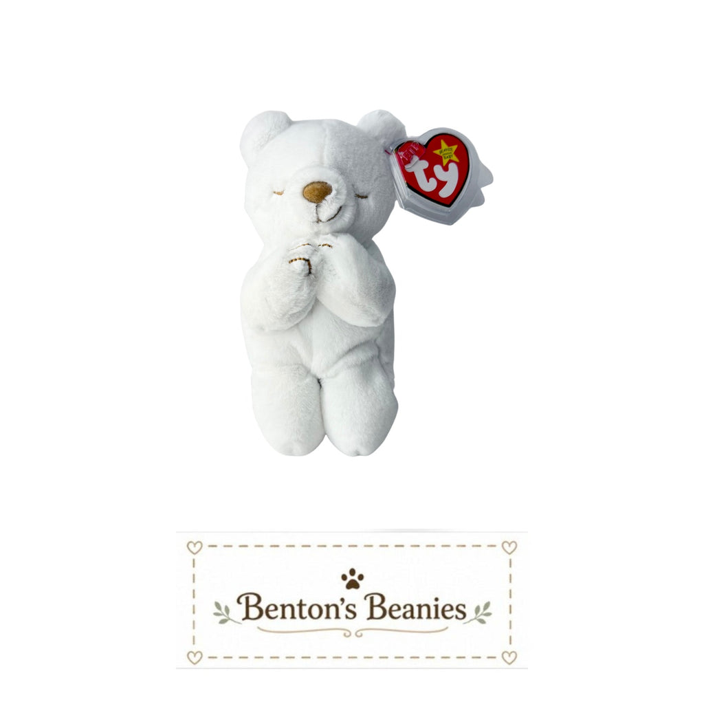 Hope II the Bear TY Beanie Baby | Mint Heart & Tush Tag