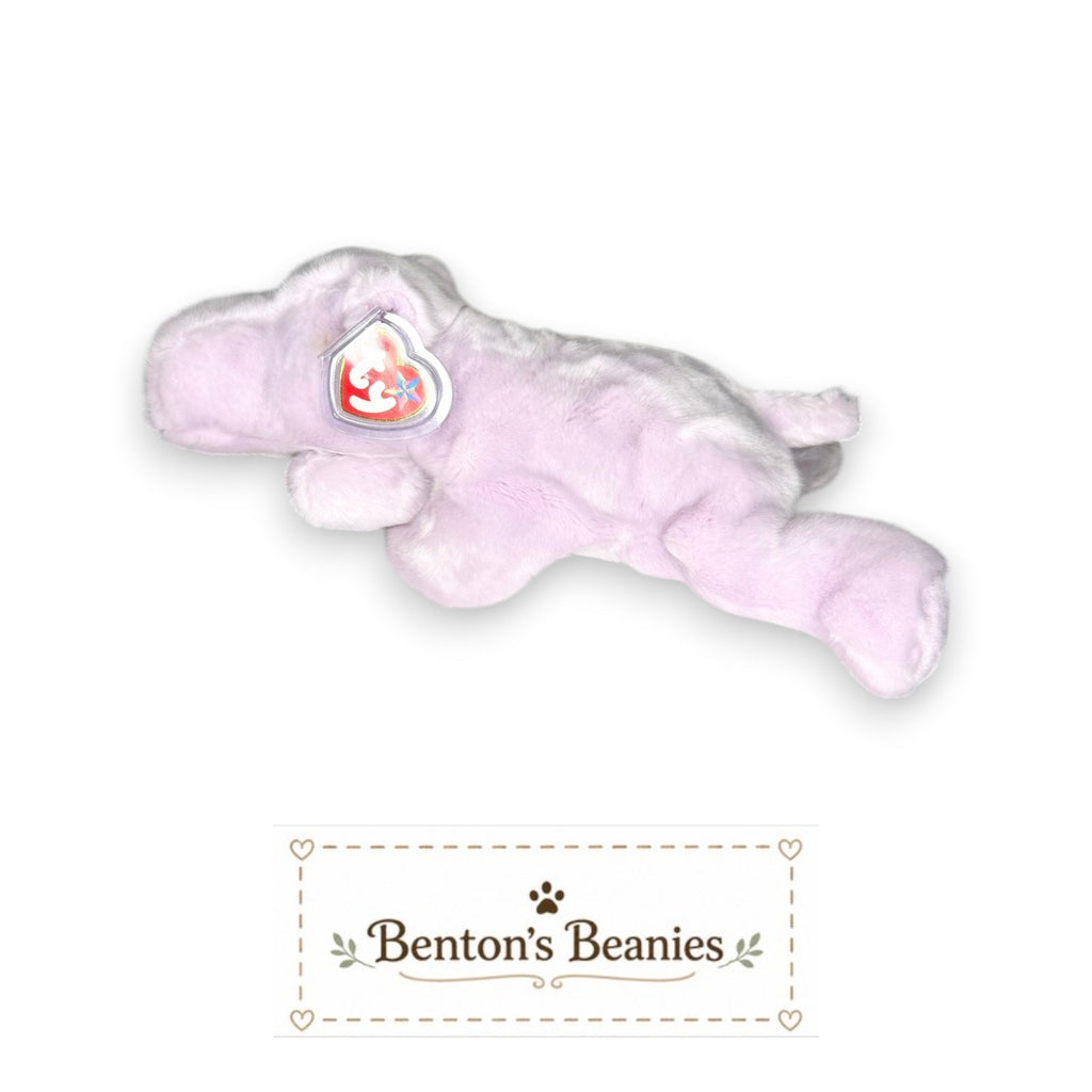 Happy the Hippo TY Beanie Buddies | Mint Heart & Tush Tags