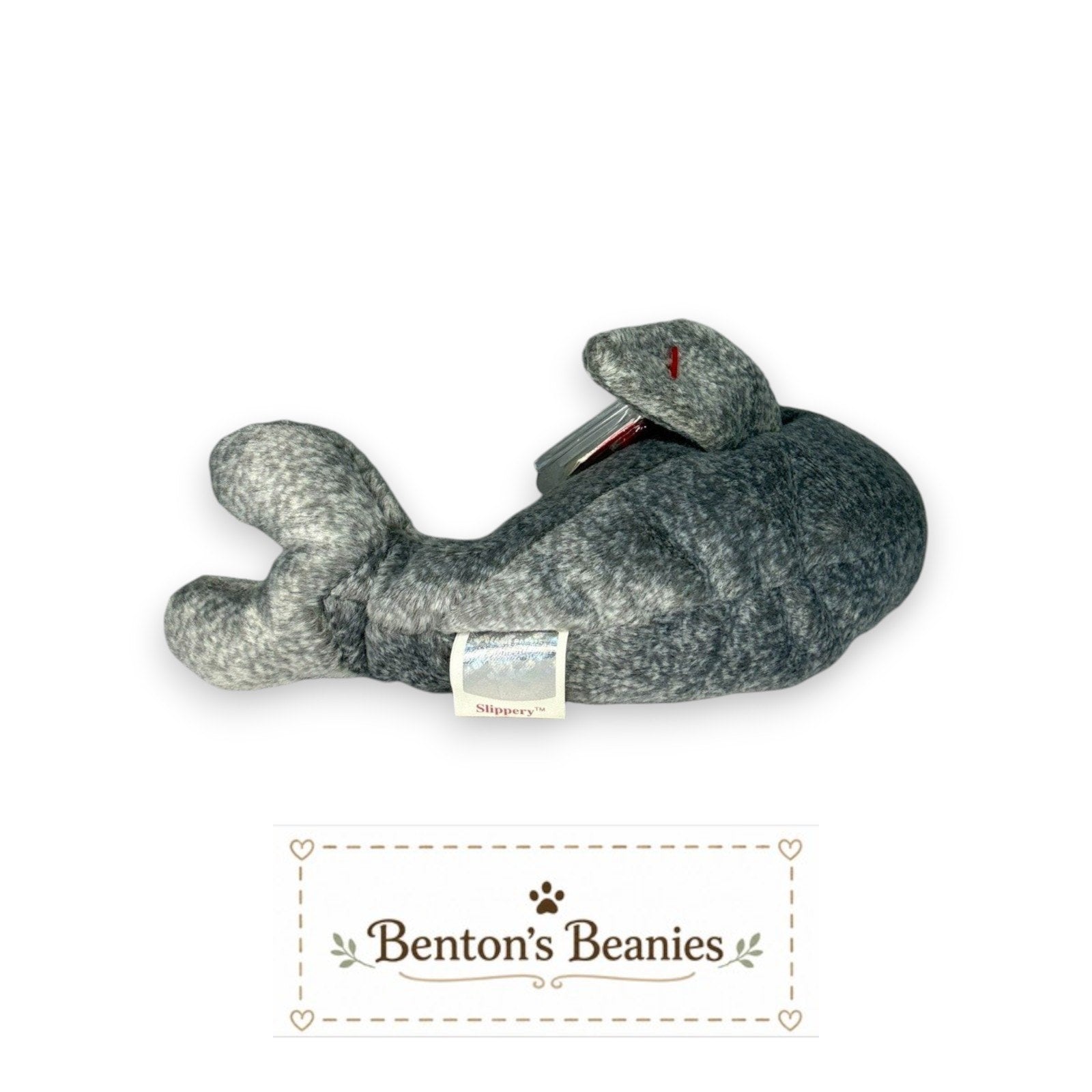 Slippery the Seal TY Beanie Baby | Mint Heart & Tush Tag