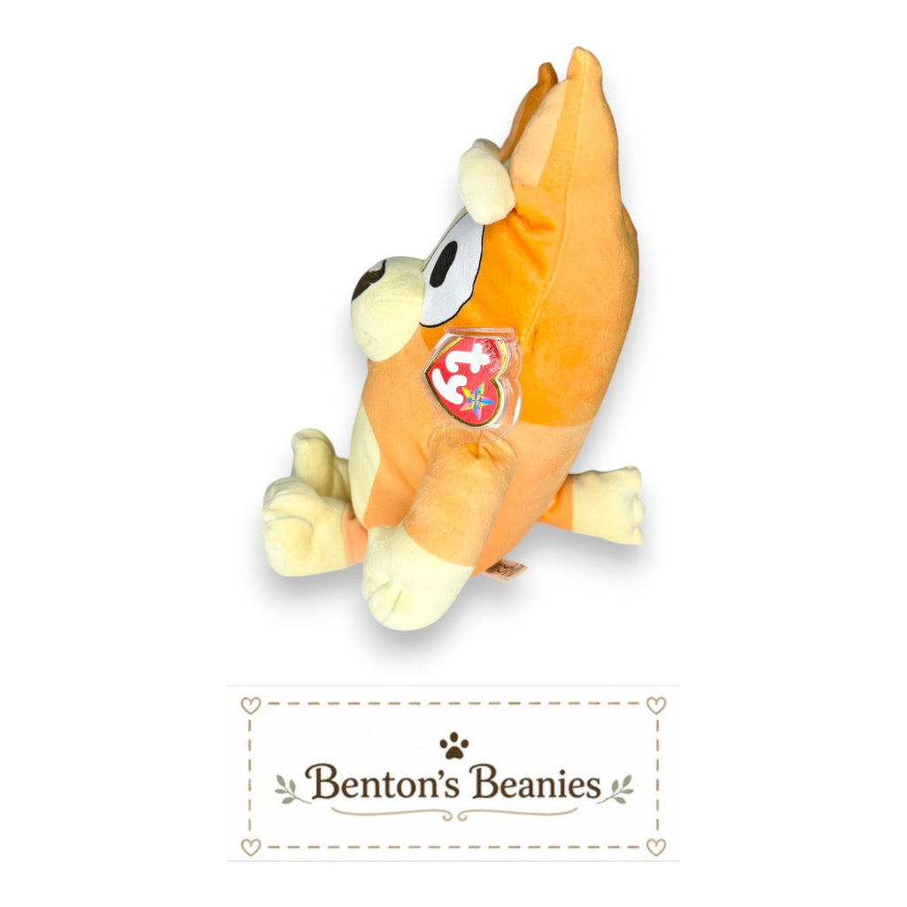 Bingo Official TY Beanie Buddies | Mint Heart & Tush Tags