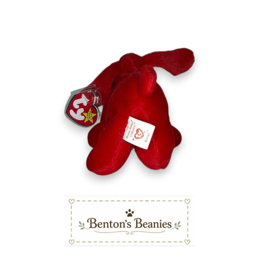 Rover the Dog TY Beanie Baby | Mint Heart & Tush Tag