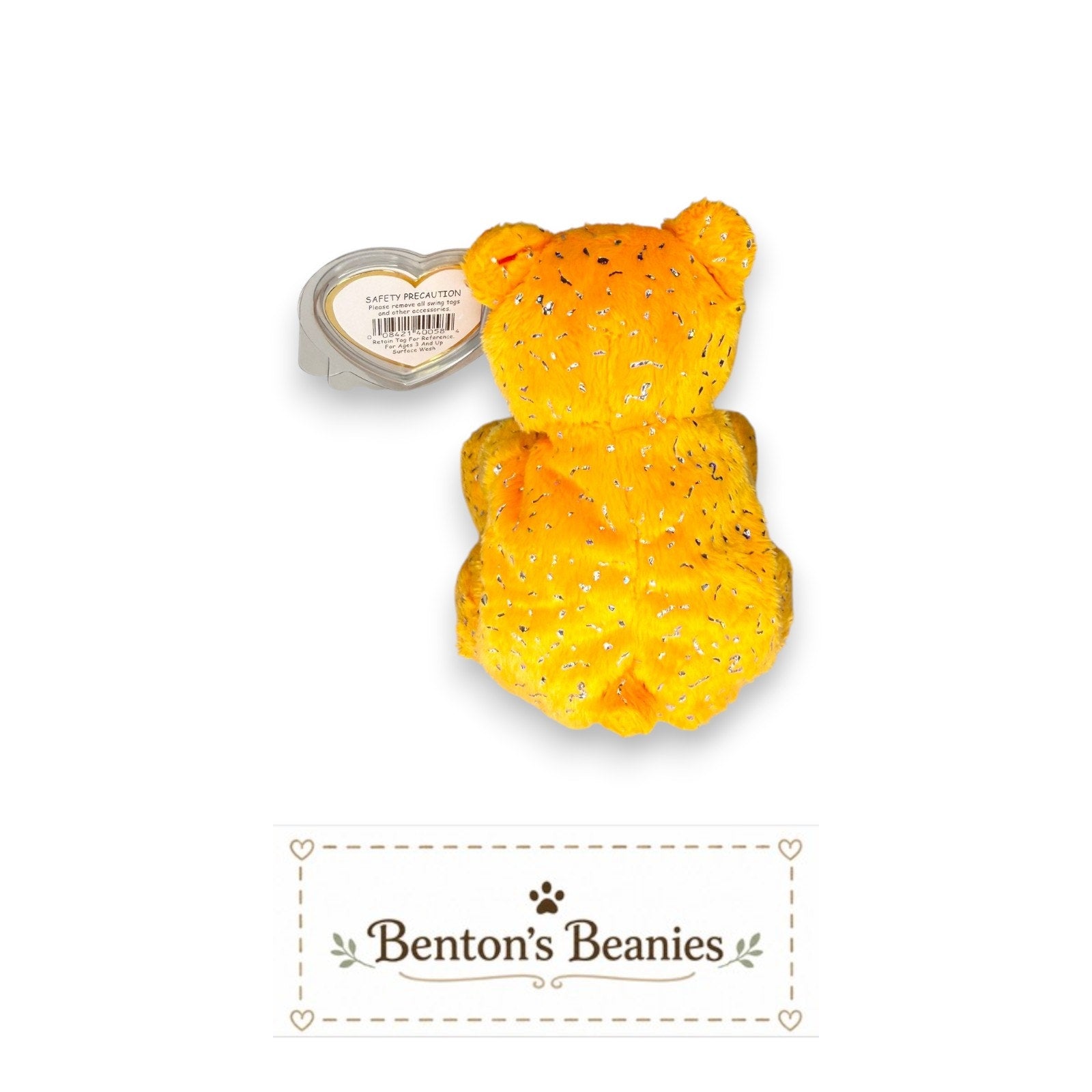 Happy Birthday Bear TY Beanie Baby | Mint Heart & Tush Tag