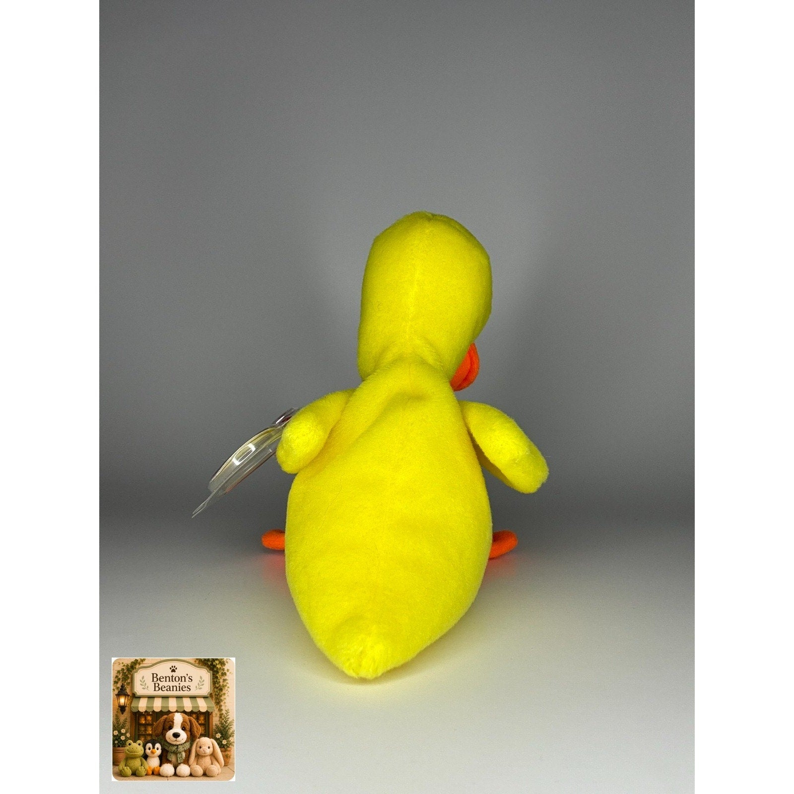 Quackers the Duck TY Beanie Baby | Mint Condition Heart & Tush Tag